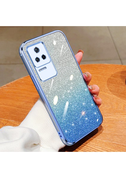 Xiaomi Redmi K40S Için Işıltılı Çıkartmalı Kaplama Telefon Kılıfları (Yurt Dışından)
