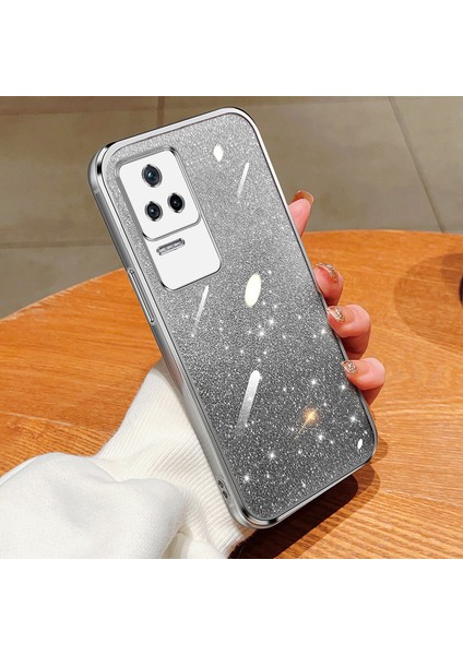 Xiaomi Poco F4 5g Için Işıltılı Çıkartmalı Kaplama Telefon Kılıfları (Yurt Dışından)