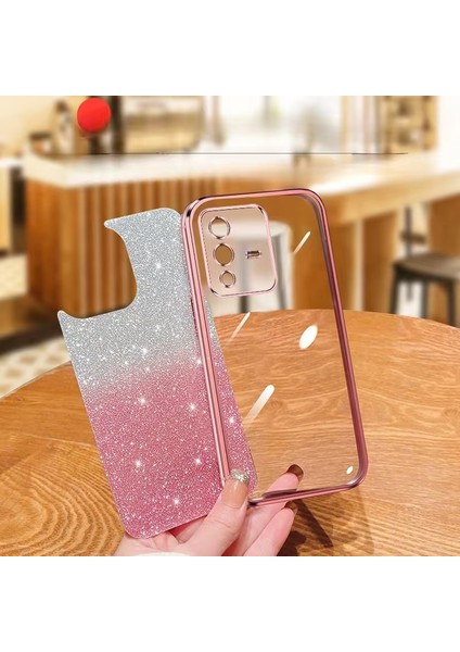 Vivo V23 Pro Şeffaf Elektroliz Köpüklü Toz Silikon Kılıf Için Uygundur (Yurt Dışından) fırsatları