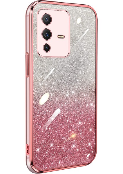 Vivo V23 Pro Şeffaf Elektroliz Köpüklü Toz Silikon Kılıf Için Uygundur (Yurt Dışından) fiyatları