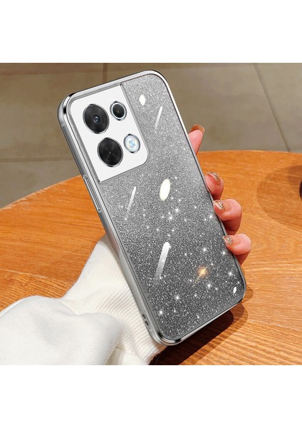 Oppo Reno 8 Için Işıltılı Çıkartmalı Kaplama Telefon Kılıfları (Yurt Dışından)