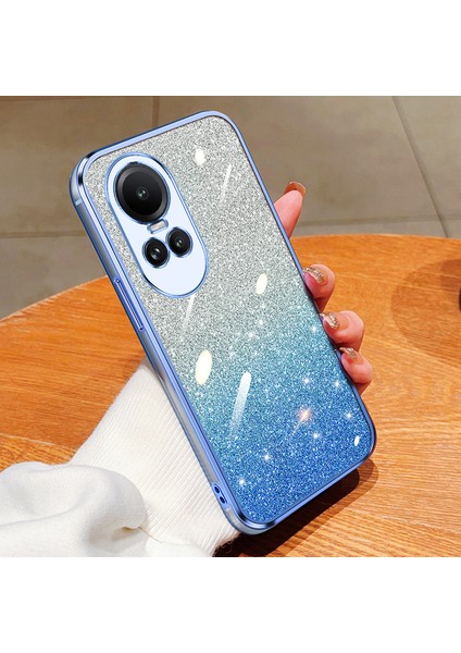 Oppo Reno 10 5g Için Işıltılı Çıkartmalı Kaplama Telefon Kılıfları (Yurt Dışından)