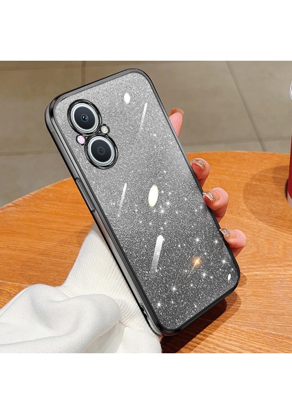 Oppo A96 Için Işıltılı Çıkartmalı Kaplama Telefon Kılıfları (Yurt Dışından)