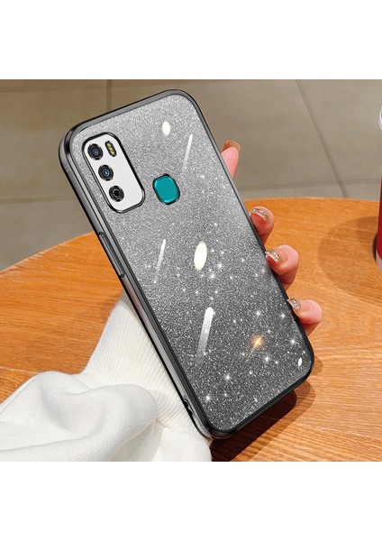 Infinix Hot 9 Play Için Işıltılı Çıkartmalı Kaplama Telefon Kılıfları (Yurt Dışından)