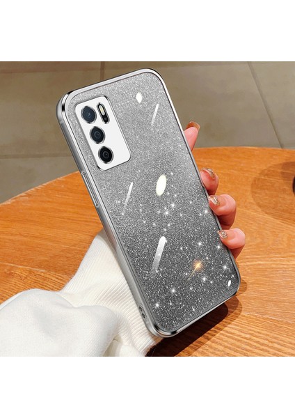 Oppo A16 Için Işıltılı Çıkartmalı Kaplama Telefon Kılıfları (Yurt Dışından)