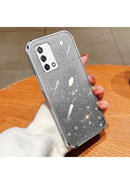 Oppo A74 4g Için Işıltılı Çıkartmalı Kaplama Telefon Kılıfları (Yurt Dışından)