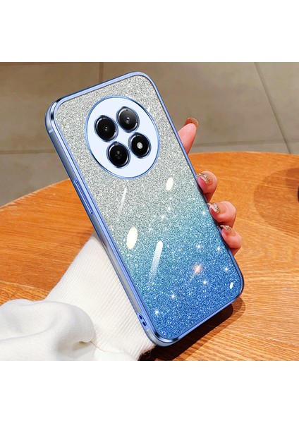 Oppo Realme 12 5g Için Işıltılı Çıkartmalı Kaplama Telefon Kılıfları (Yurt Dışından)