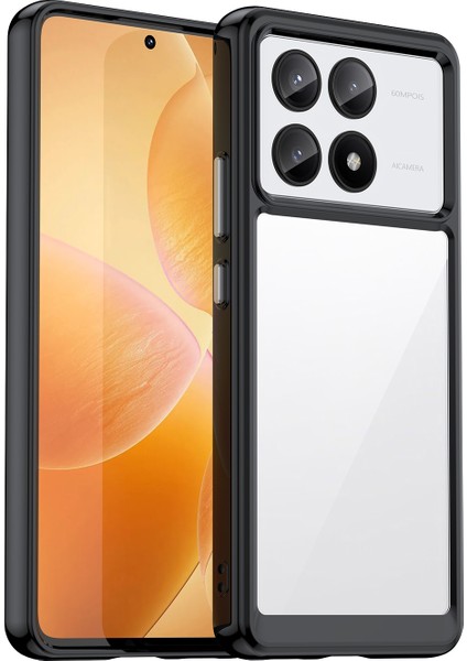 Poco X6 Pro / Xiaomi Redmi K70E Shield Serisi Darbeye Dayanıklı Yarı Esnek Plastik Tpu Kılıf