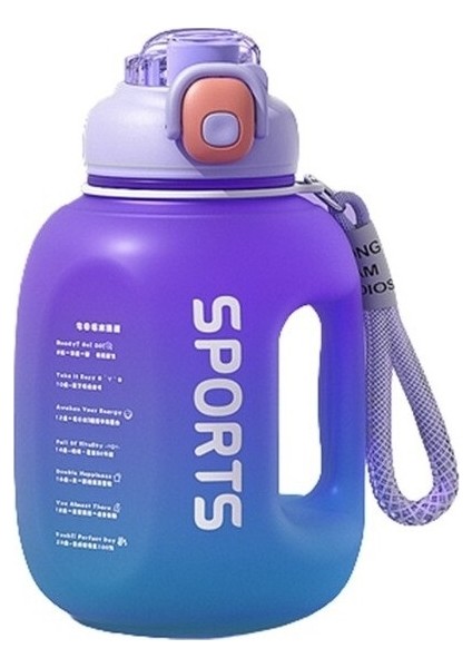 Büyük Kapasiteli Spor Fitness Su Şişesi 1700ML (Yurt Dışından)