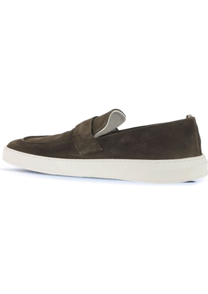 Haki Süet Erkek Loafer 01MA8100