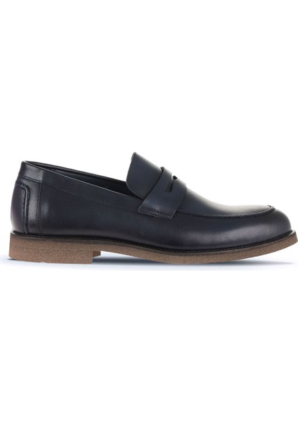 Lacivert Deri Erkek Loafer 07MA22132282