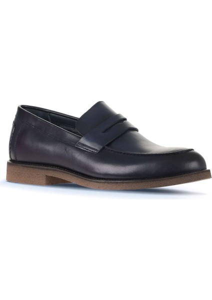 Lacivert Deri Erkek Loafer 07MA22132282 fiyatları
