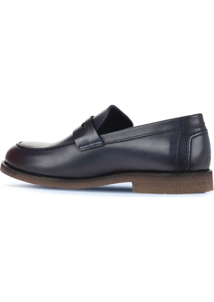 Lacivert Deri Erkek Loafer 07MA22132282 fırsatları