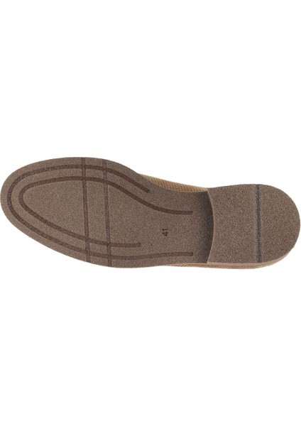 Taba Süet Baskılı Erkek Loafer 07MA22152282