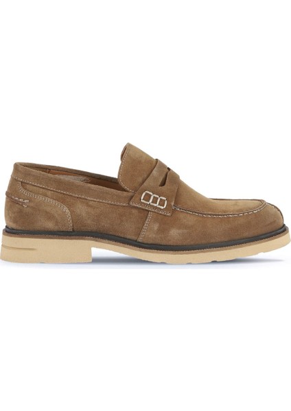 Taba Süet Erkek Loafer 07MA22200309