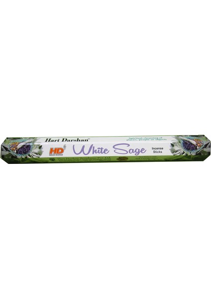 Hari Darshan White Sage Çiçek Çubuk Tütsü - Oda Ortam Kukusu - 20 Adetlik 5 Paket