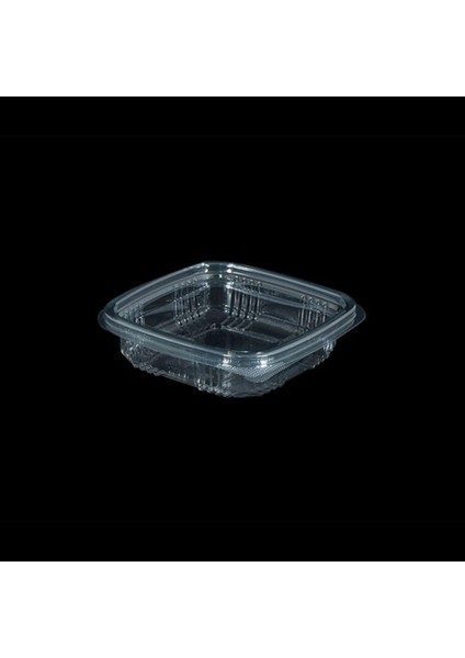 Kullan At Plastik Kilitli Şeffaf Düz Kapaklı Gıda Saklama Kabı Sızdırmaz Kap - 150 cc - 1000 Adet