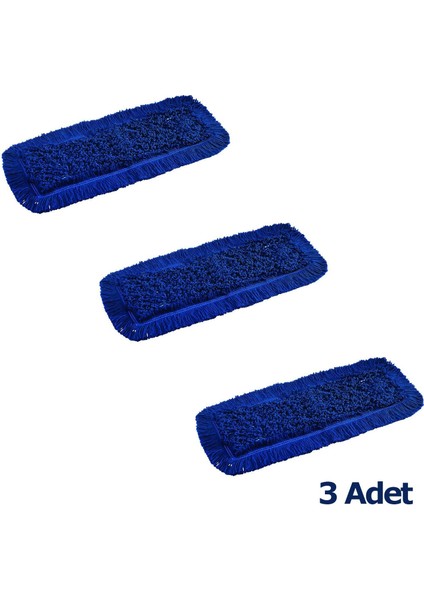 Orlon Nemli Palet Tablet Mop - Mavi - 60 Cm. - 3 Adet