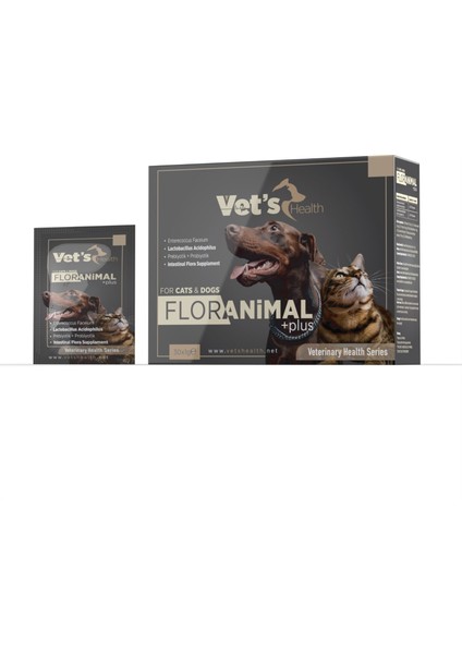 Floranimal Plus Kedi ve Köpekler Için Probiyotik+Prebiyotik Takviyesi 30x1gr