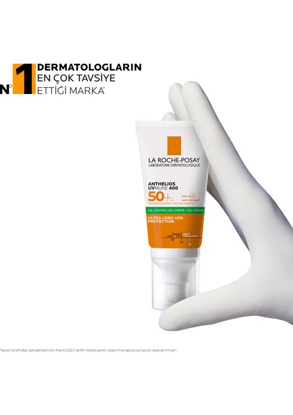  Anthelios Uvmune 400 Oil Control Spf50+ Güneş Kremi 50 ml- Karma ve Yağlı Ciltler İçin