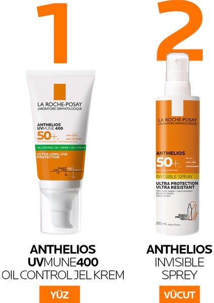  Anthelios Uvmune 400 Oil Control Spf50+ Güneş Kremi 50 ml- Karma ve Yağlı Ciltler İçin