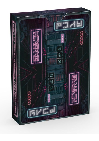Cyberpunk Cybercity Iskambil Oyun Kart Destesi modelleri
