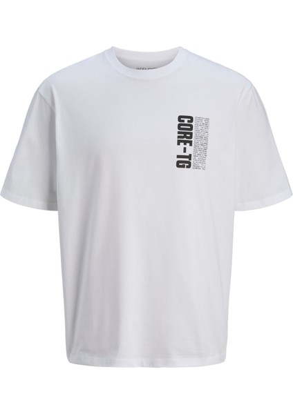 12269989 Jcoflash Tee Ss Crew T-Shirt Beyaz