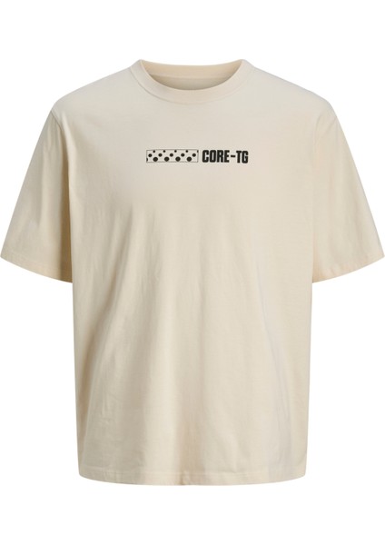12269989 Jcoflash Tee Ss Crew T-Shirt Bej