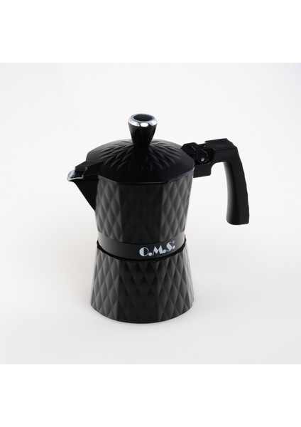Genova Espresso Kahve 1kg. & Moka Pot 3 Cup. (Siyah) 1. Set