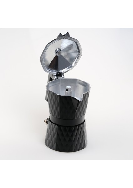Genova Espresso Kahve 1kg. & Moka Pot 3 Cup. (Siyah) 1. Set