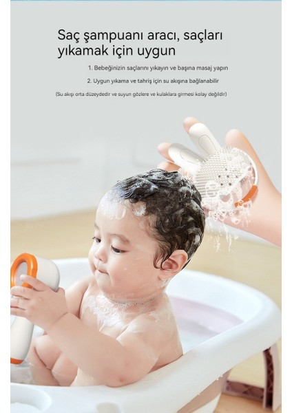 Bebek Banyosu, Su Oyunu, Çocuk Oyuncakları, Çocuklar, Bebekler ve Küçük Çocuklar Için Şampuan Eseri, Bebek Duş Spreyi, Şarj Edilebilir Versiyon (Yurt Dışından)