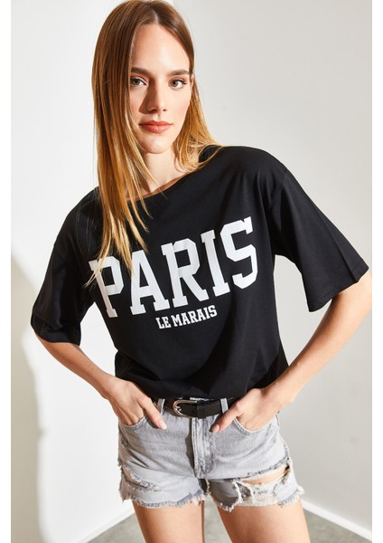 Paris Baskılı Tshirt