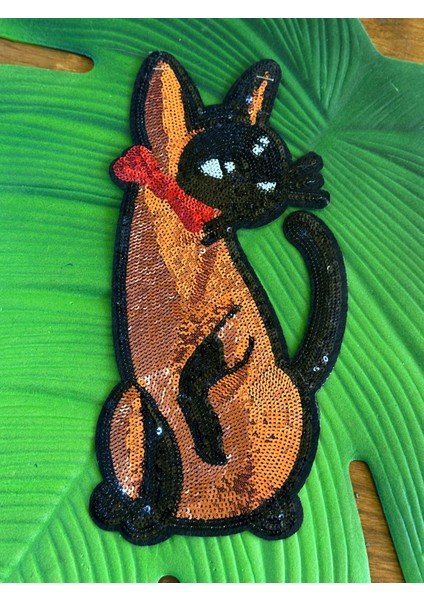 25X12 cm Ütü Ile Yapışan Pul Payetli Tasarım Arma Aplike