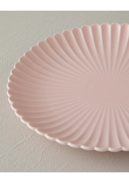 Fiore New Bone China Servis Tabağı Pudra