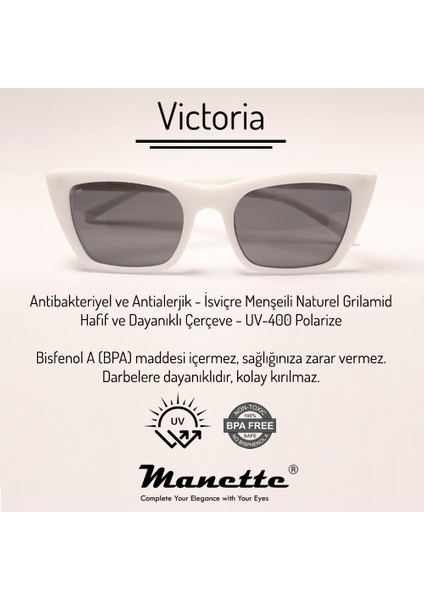 Victoria White-Opakwhite- Cam Füme Güneş Gözlüğü