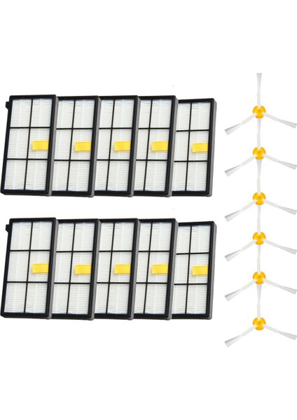 Süpürme Robotu Aksesuarları Filtre Yan Fırça Seti 860 980 Serisine Uygun (Yurt Dışından)