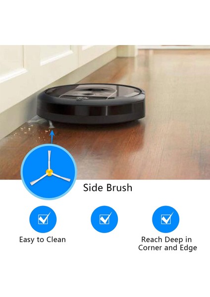 Süpürme Robotu Aksesuarları Filtre Yan Fırça Seti 860 980 Serisine Uygun (Yurt Dışından) modelleri