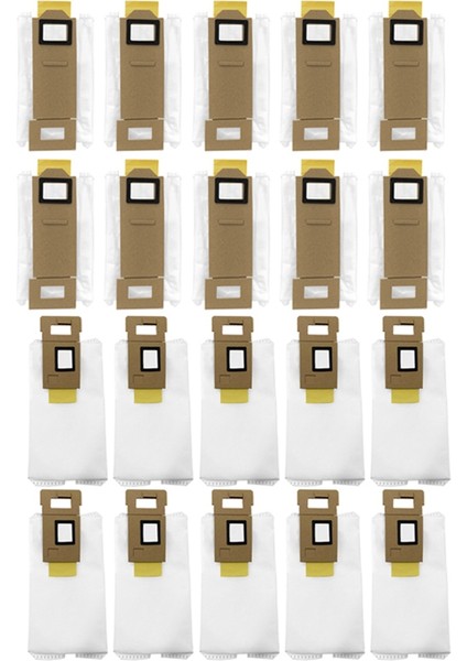 20 Adet T7 T7S T7PLUS T7SPLUS S7 Robotlu Süpürge Toz Torbası Yedek Aksesuarlar (Yurt Dışından)