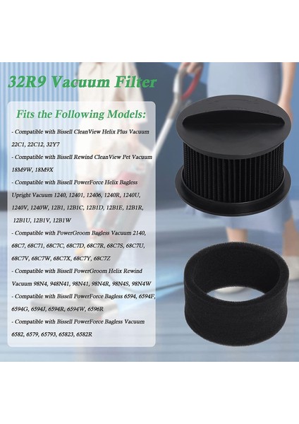 32R9 Dairesel Vakum Filtre Kiti ile Uyumlu Yedek Vakum Filtreleri Parçayı Değiştirin 203-7913, 2037913 (Yurt Dışından) indirimleri