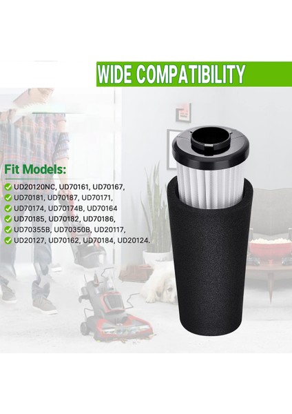 F112 Filtre Değiştirme Hepa Filtreler F111 F112 UD70161 Elektrikli Süpürge Aksesuarları Için Uyumlu (Yurt Dışından)