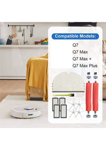 Max Max+ Robot Süpürge Aksesuarları Için Yedek Ana Fırça Yan Fırça Hepa Filtresi (Yurt Dışından) modelleri