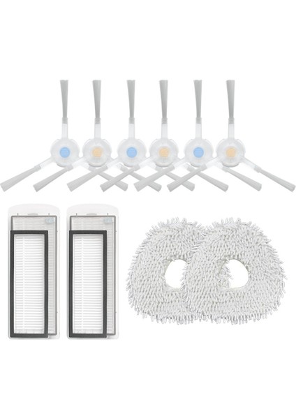 10 Adet Için Uygun T10 Süpürme Robotu Aksesuarları Yan Fırça Filtre Ekran Bez Paspas Bezi (Yurt Dışından)