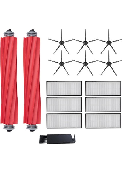 S7 T7S T7PLUS Ayrılabilir Kauçuk Ana Fırça Yan Fırça Filtre Kiti Elektrikli Süpürge Aksesuarları (Yurt Dışından)