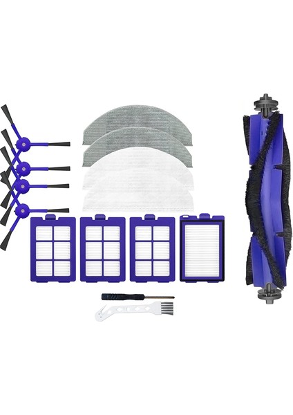 Yedek Parçalar Rulo Fırça Yan Fırça Hepa Filtre Robovac X8 Robot Süpürge Aksesuarları Için Uyumlu (Yurt Dışından)