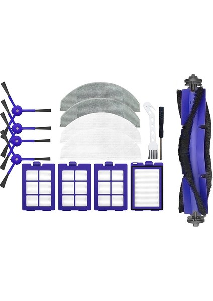 Yedek Parçalar Rulo Fırça Yan Fırça Hepa Filtre Robovac X8 Robot Süpürge Aksesuarları Için Uyumlu (Yurt Dışından)