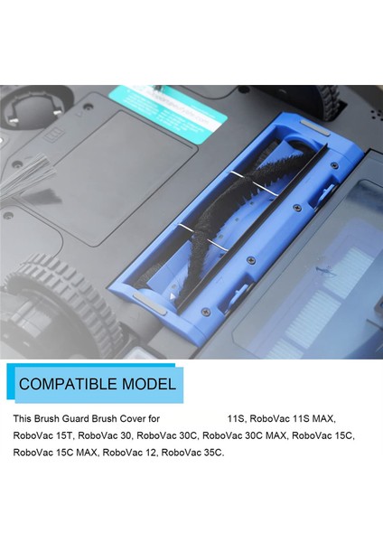 Robovac 11S 15C 30C 35C Elektrikli Süpürge Aksesuarları Fırça Koruması Için Uyumlu Yedek Parçalar Ana Fırça Kapağı (Yurt Dışından) indirimleri