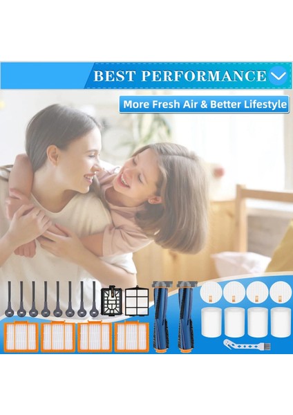 AV2501S Için AV2501AE RV2502AE RV2520AOUS AV2510AOUS Ana Silindir Fırça Filtreleri Köpük ve Ana Filtreler Yan Fırçalar (Yurt Dışından) modelleri