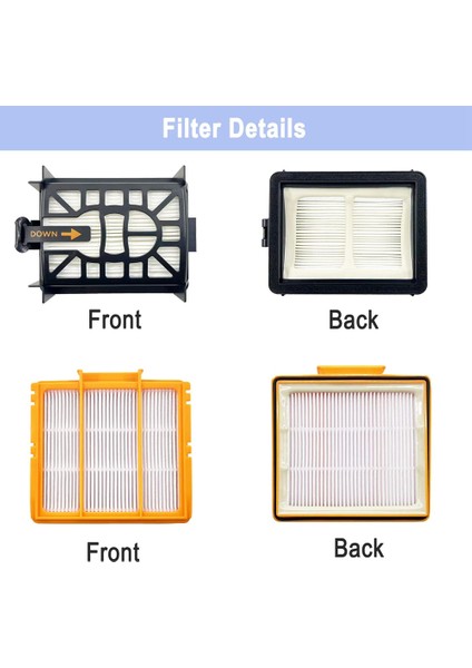 Yedek Ana Fırça Yan Fırça Hepa Filtre AV2501AE AV2502AE Elektrikli Süpürge Temizleyici Aksesuarları Için Uyumlu (Yurt Dışından) modelleri