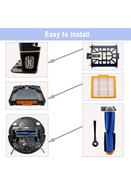 Yedek Ana Fırça Yan Fırça Hepa Filtre AV2501AE AV2502AE Elektrikli Süpürge Temizleyici Aksesuarları Için Uyumlu (Yurt Dışından) indirimleri