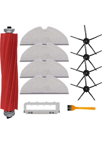 Max/max+ Robot Süpürge Yedek Parçaları Ana Yan Fırça Paspas Bez Fırça Kapağı-Siyah (Yurt Dışından)